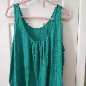 Loft Teal Sleeveless Blouse